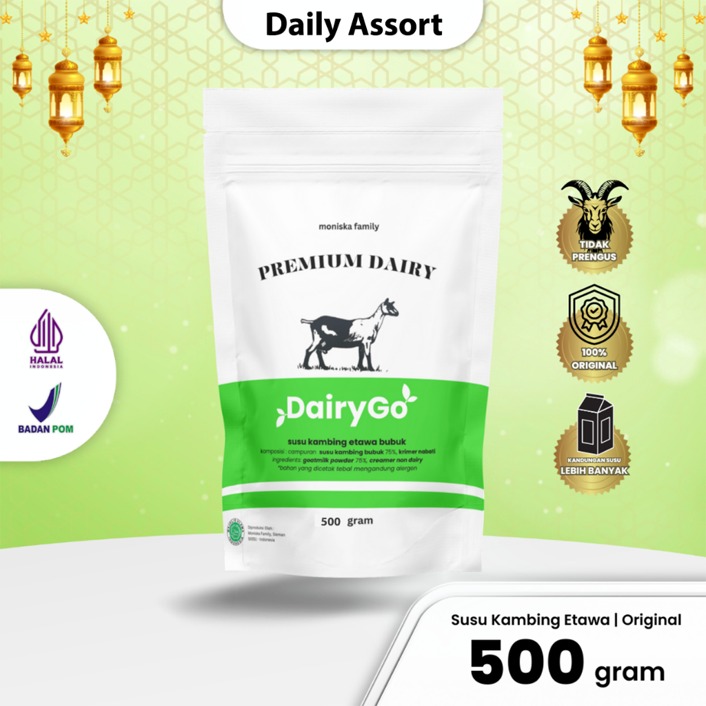 

DairyGo Gold - Susu Kambing Etawa 500gram - Original