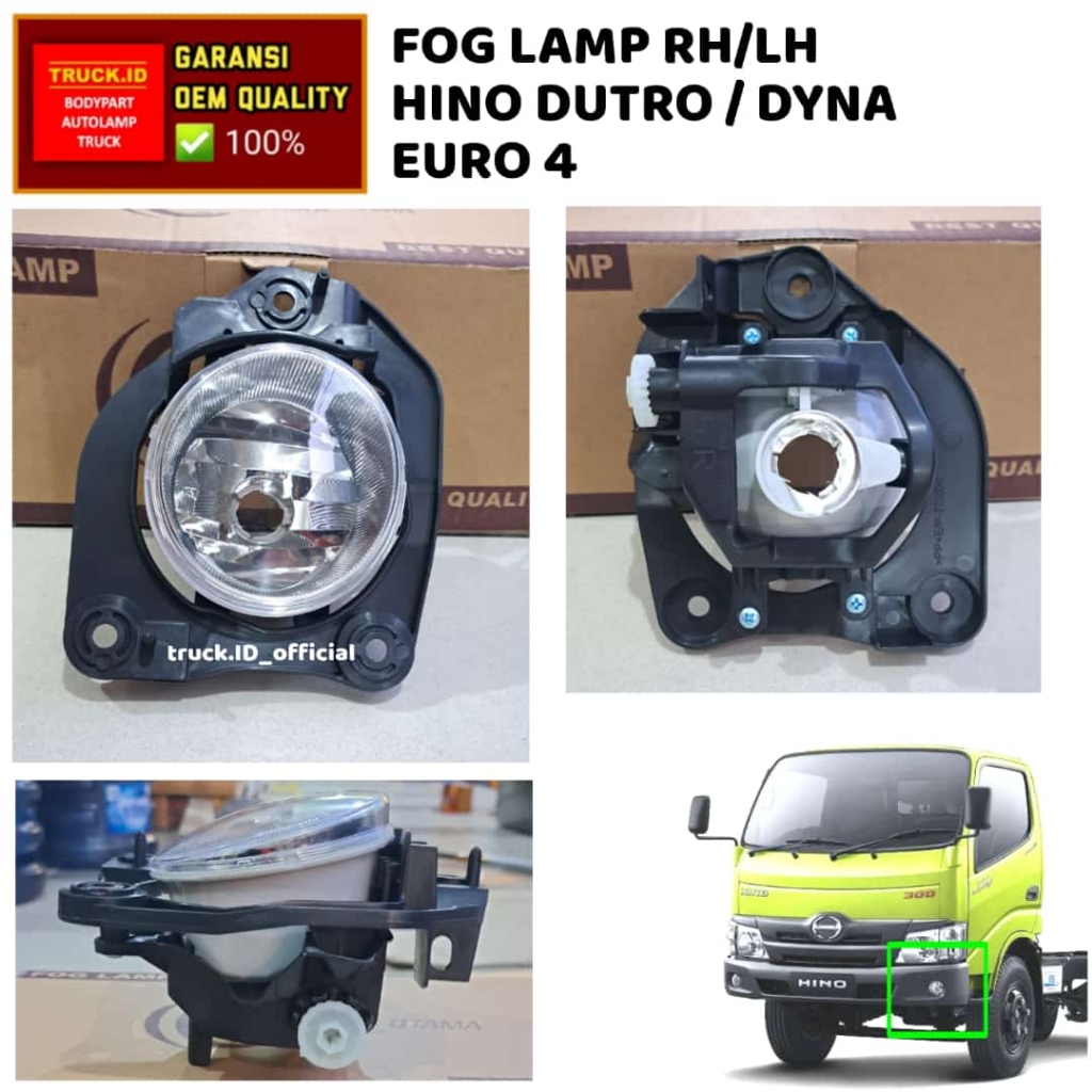 FOGLAMP FOG LAMP LAMPU KABUT BUMPER HINO DUTRO DYNA EURO 4 RH/LH *fgl2004