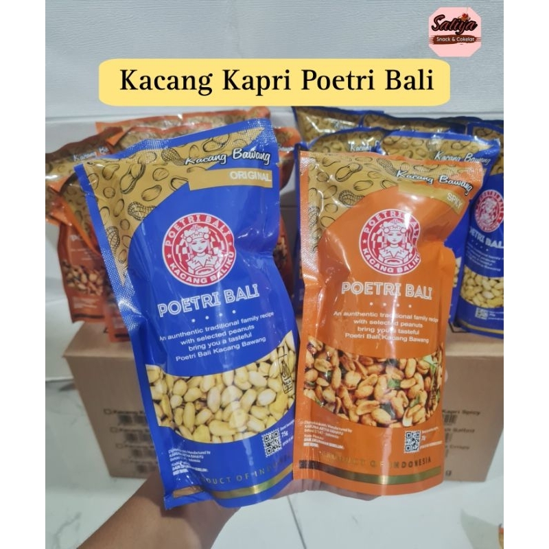 

Kacang Kapri Poetri Bali Rasa Spicy/Original 75gr