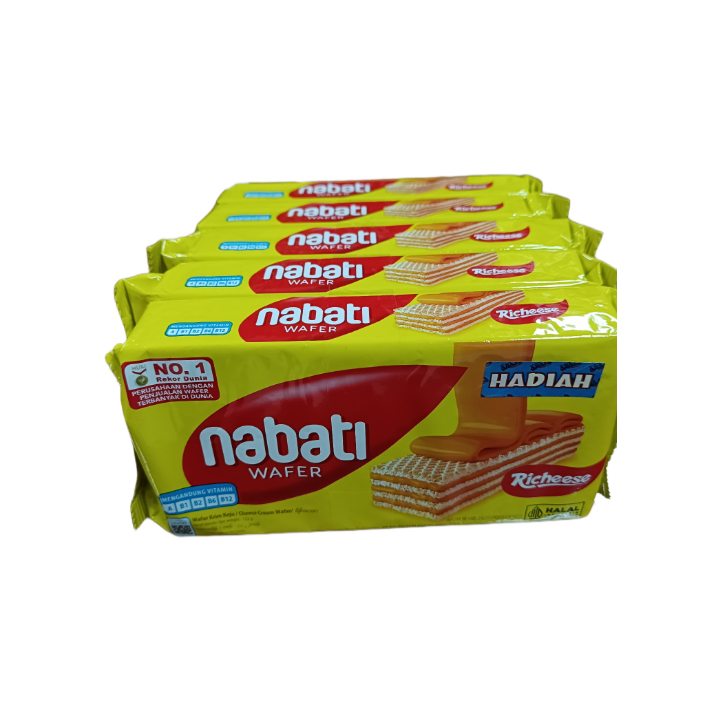 

Nabati Wafer Keju 122gr PROMO Beli 4 Gratis 1 Selama Persedian Masih Ada