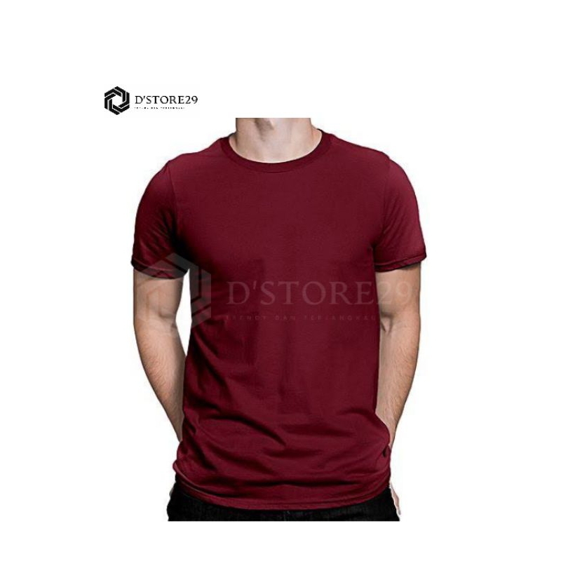 KAOS POLOS MAROON/ MERAH HATI