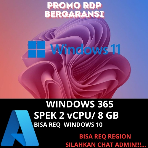 RDP WINDOWS 365 2/8 BERGARANSI PROMO