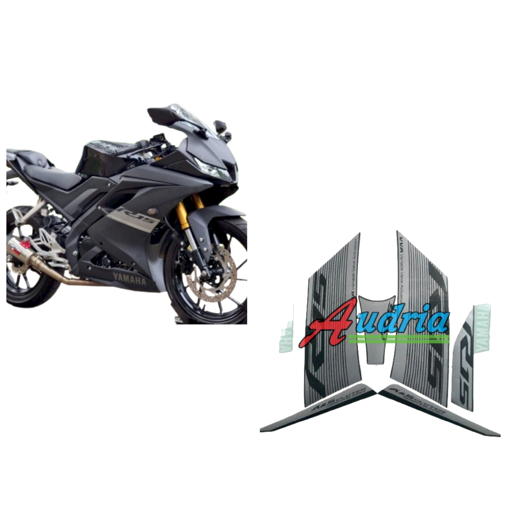 Striping Stiker Motor Yamaha R15 Vva 2023 Hitam