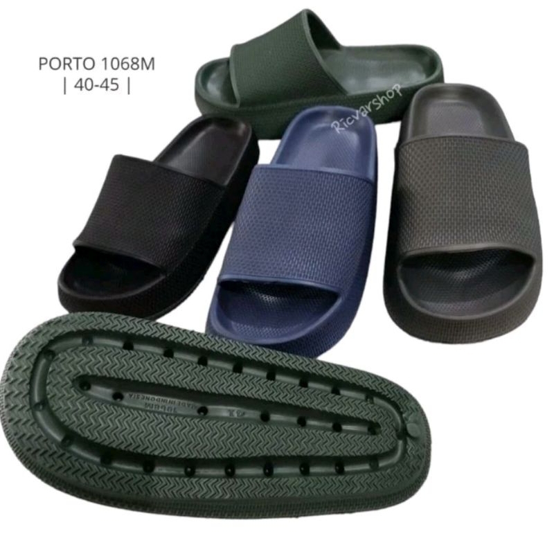 Sandal Pria Karet Porto 1068M | Sandal Selop Karet Pria