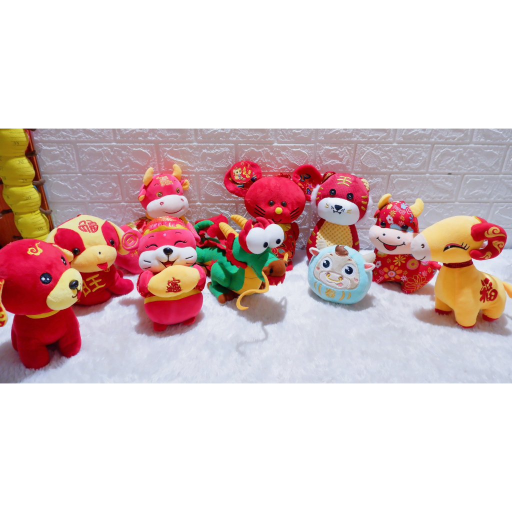 boneka shio kambing domba tikus B2 babi pig dragon naga cina