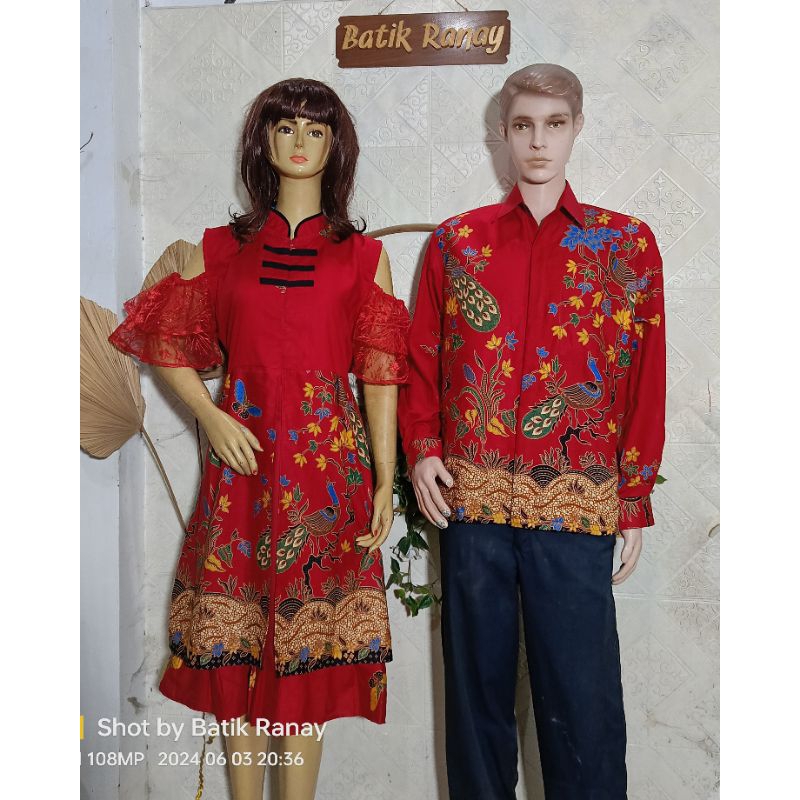 Couple Dress Batik Cheongsam Melissa Unggul Jaya