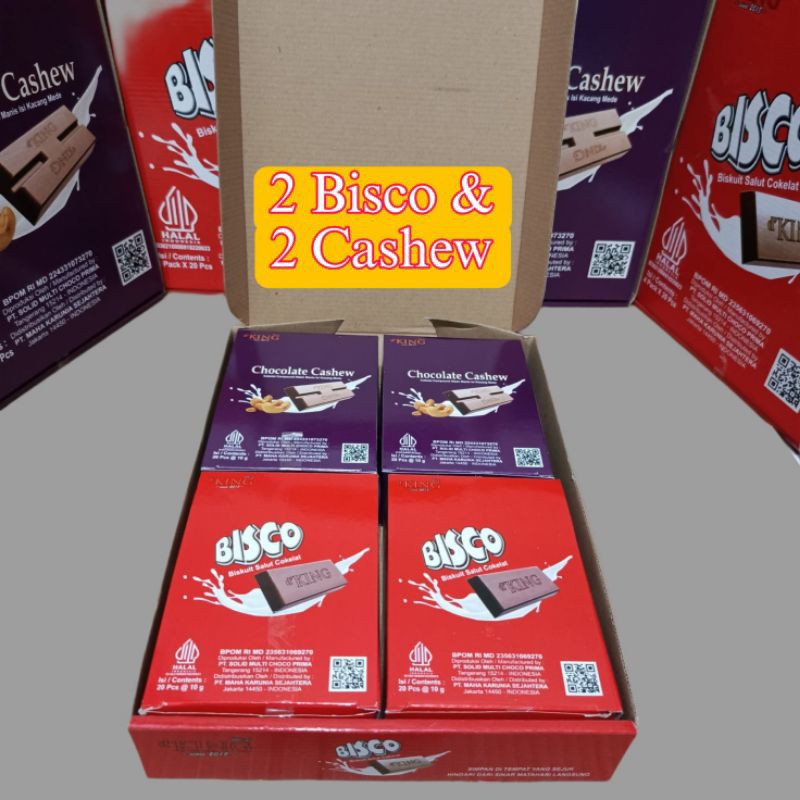 

Cokelat Cashew & Coklat Bisco mix Cokelat Compound isi kacang Mede Hitam Manis