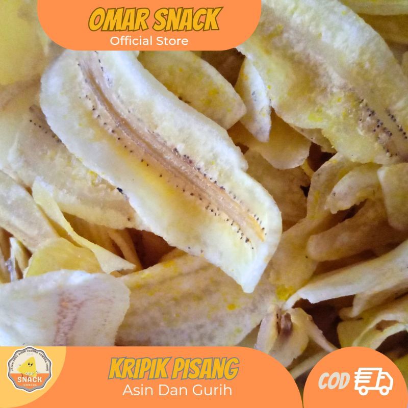 

Keripik Pisang Kapok Asin Gurih 1kg Tipis