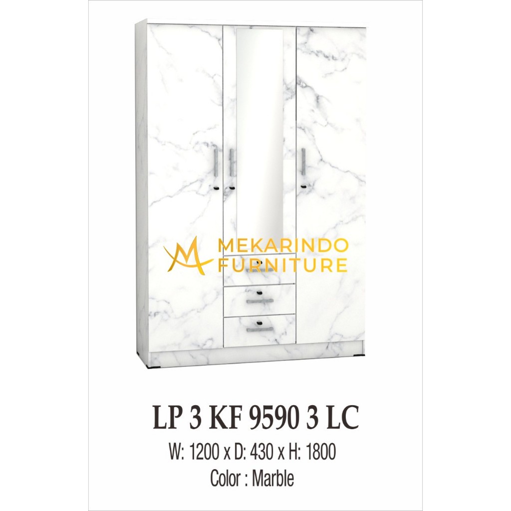 Lemari Pakaian LP 3 KF 9590 3 LC