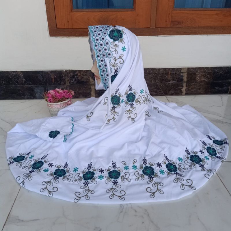 MUKENA TERUSAN  KATUN MIKRO PREMIUM BORDIR KOMPUTER