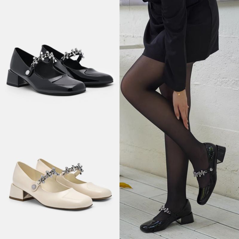 Sepatu PEDRO Cami Mary Janes Heels Shoes