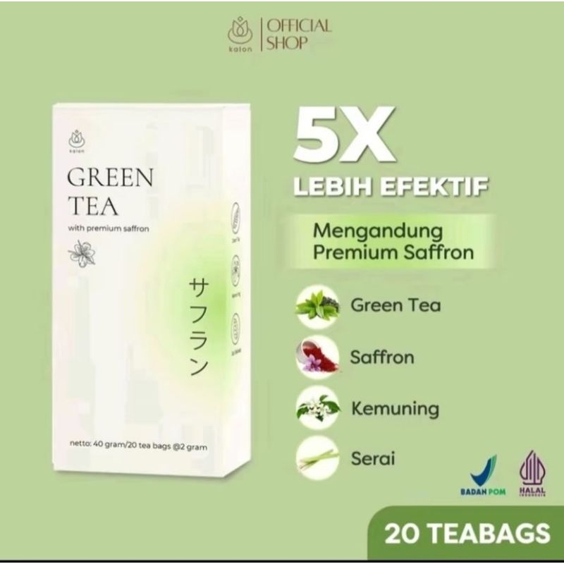 

KALON TEH HIJAU PREMIUM SAFFRON GREANTEA