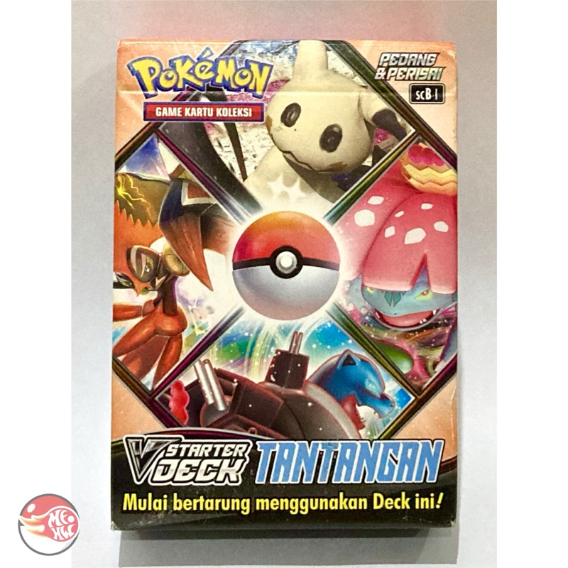 V Starter Deck Tantangan Pokemon TCG Game Kartu Koleksi