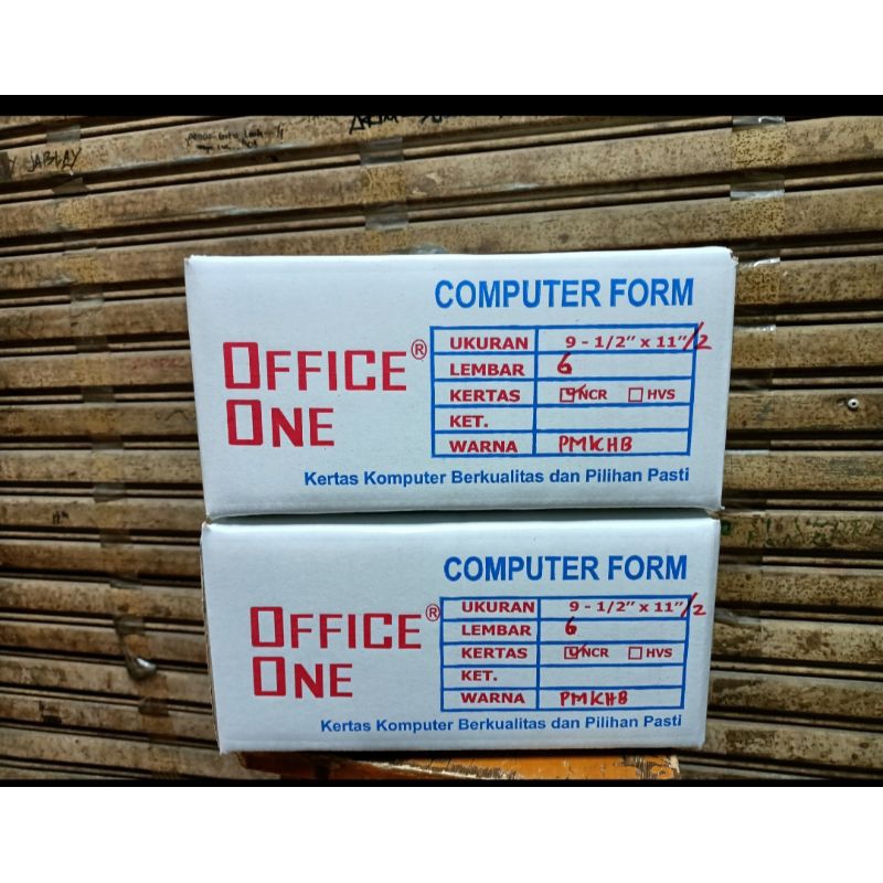 

Kertas Continous Form 6 ply dan 6 ply bagi 2 OFFICE ONE