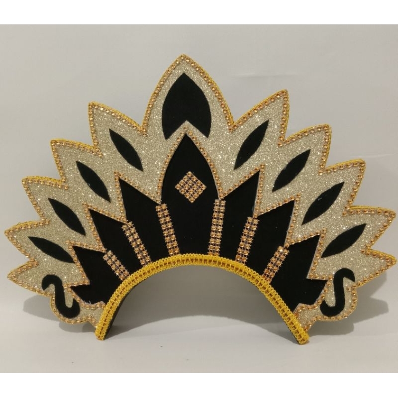 Mahkota tari anak ratu merak - mahkota tari kreasi - aksesoris kepala tari kreasi - tari kreasi anak