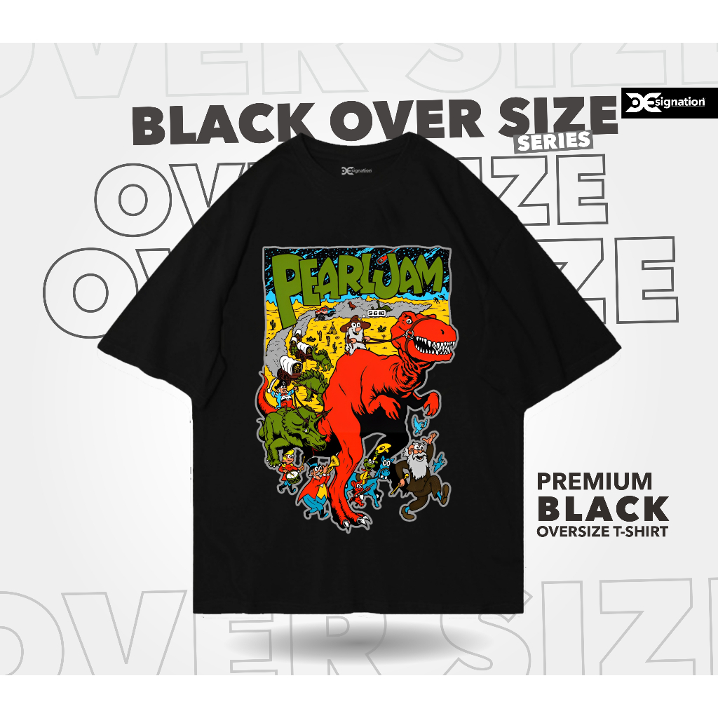 Kaos BAND PEARL JAM Oversize Black Cotton Combed 24s / Tshirt Music POP Rock N Roll Metal Punk / BAJ