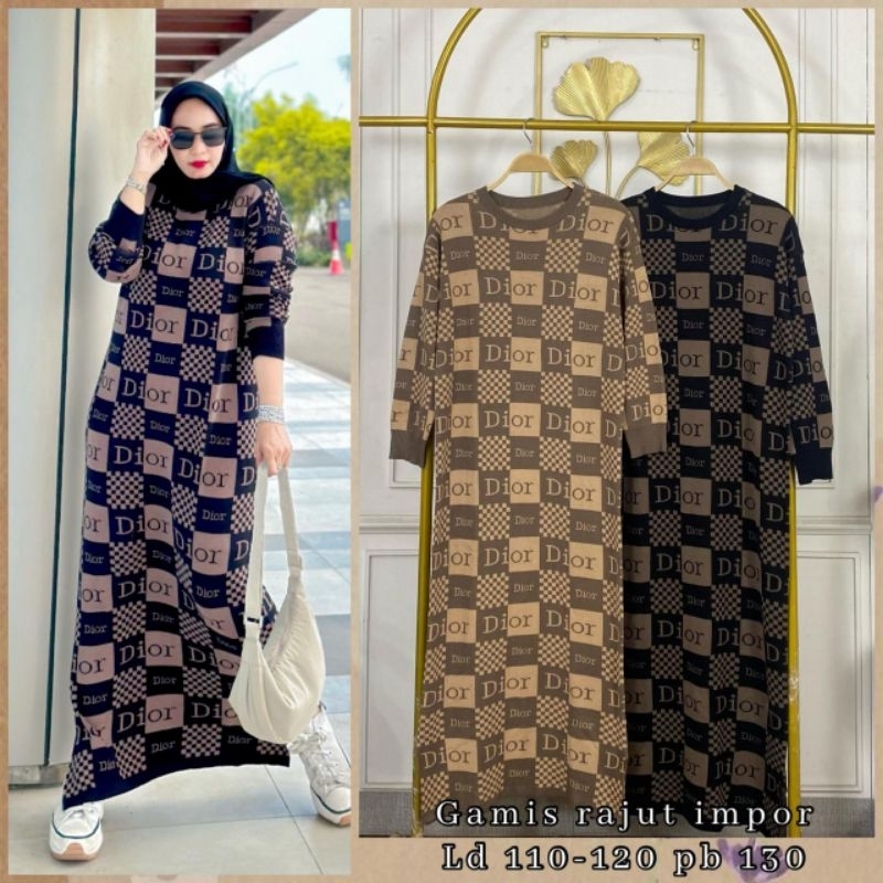 GAMIS RAJUT IMPOR TERBARU/VIRAL/BISA COD