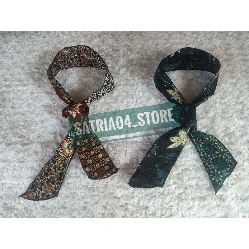 mini scarf/scarf leher/scarf tas motif batik/model korea fashion wanita