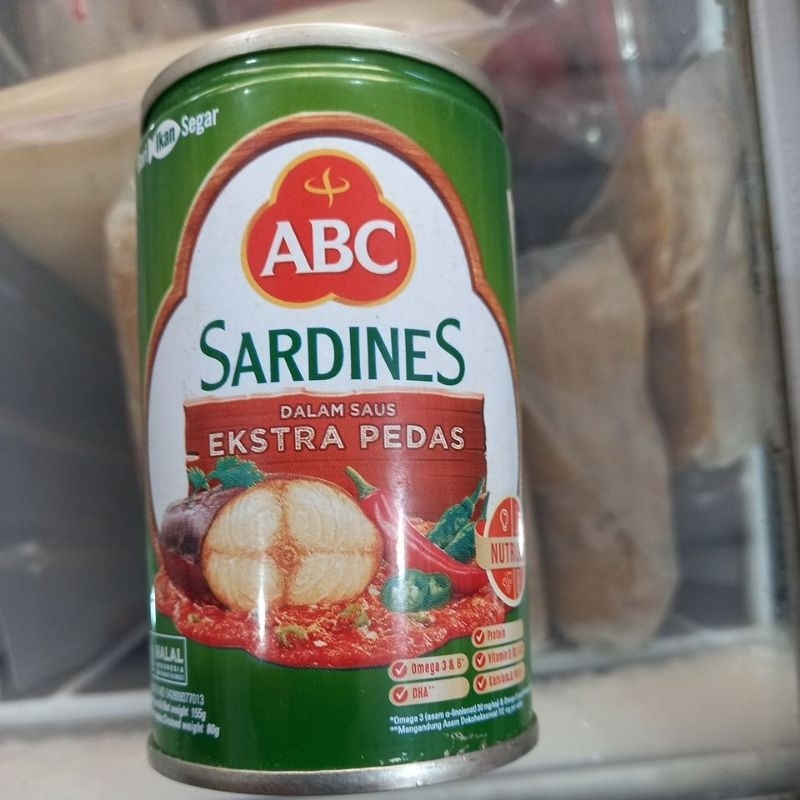 

sardines sarden ikan saus extra pedas ABC 155 gr