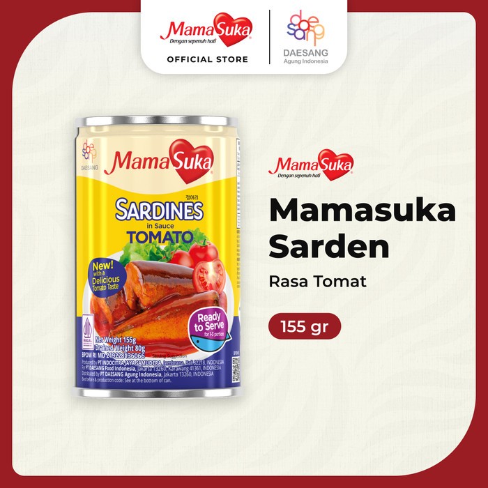 

Mamasuka Sarden Tomat 155gr