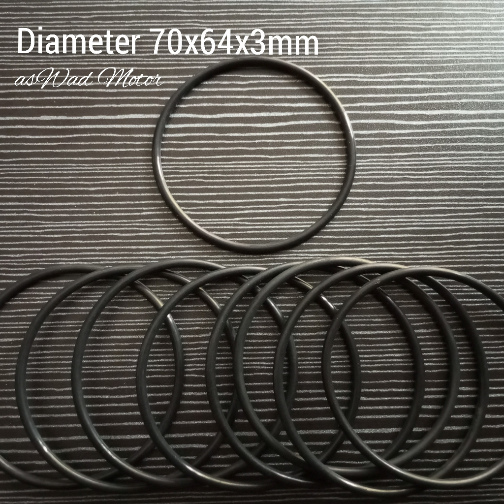 Oring Diameter 70x64x3mm Universal / Karet Seal / Karet Oring / Seal Oring / gasket Karet / Paking K