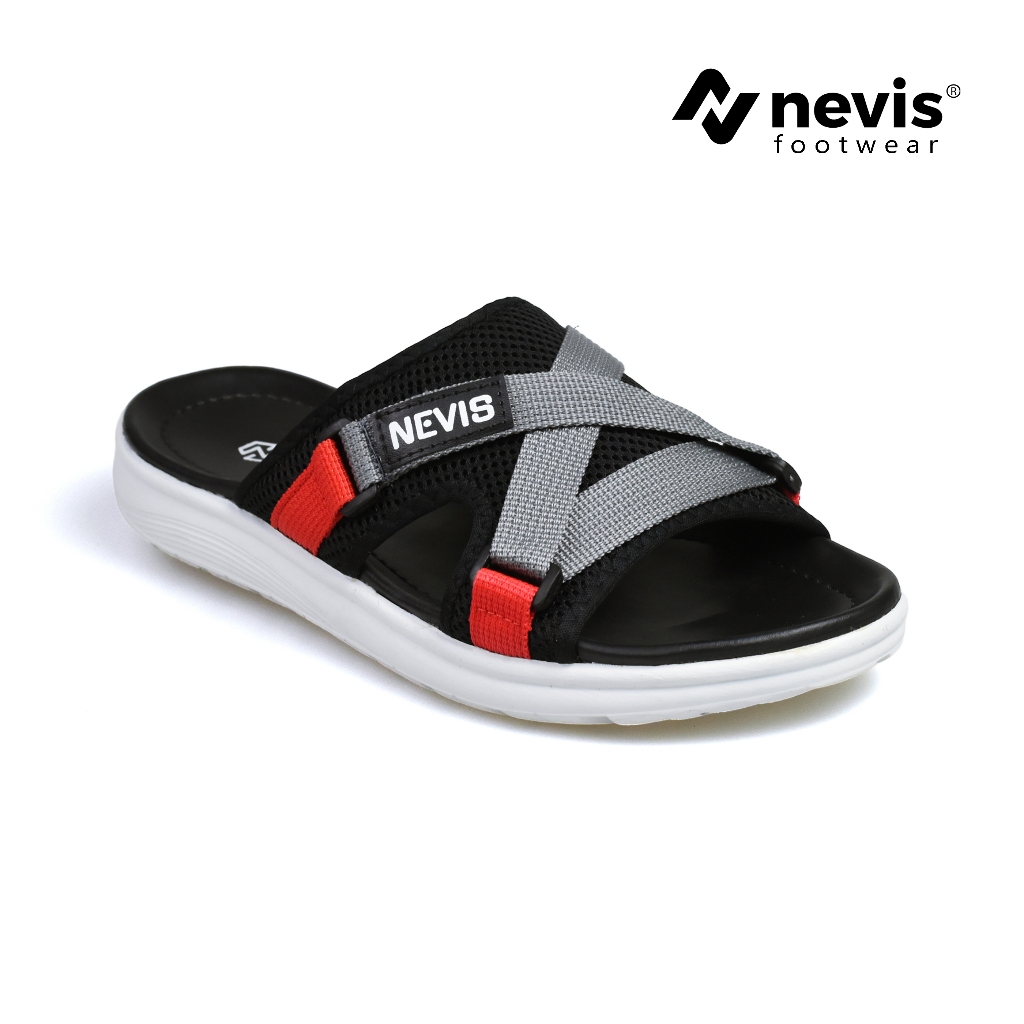 NEVIS Sandal Pria Slop Casual Xavi Sendal Pria Selop Slip On Slide Cowok Kasual Keren