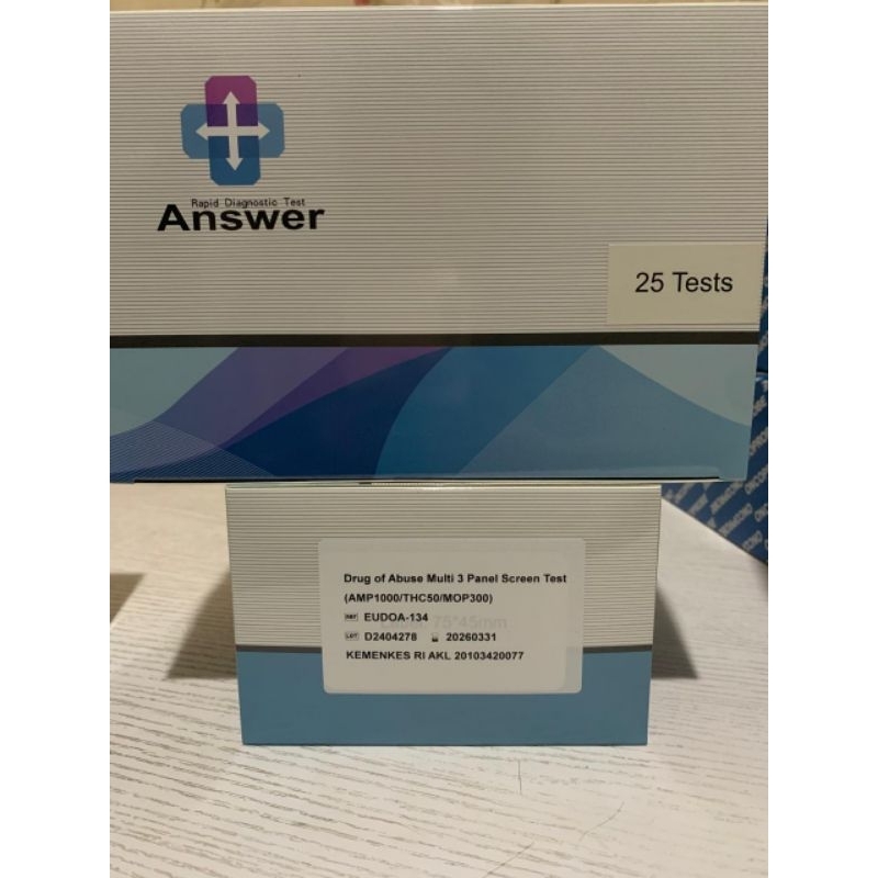 alat tes narkoba-3 parameter merk answer isi 25 tes ekp panjang