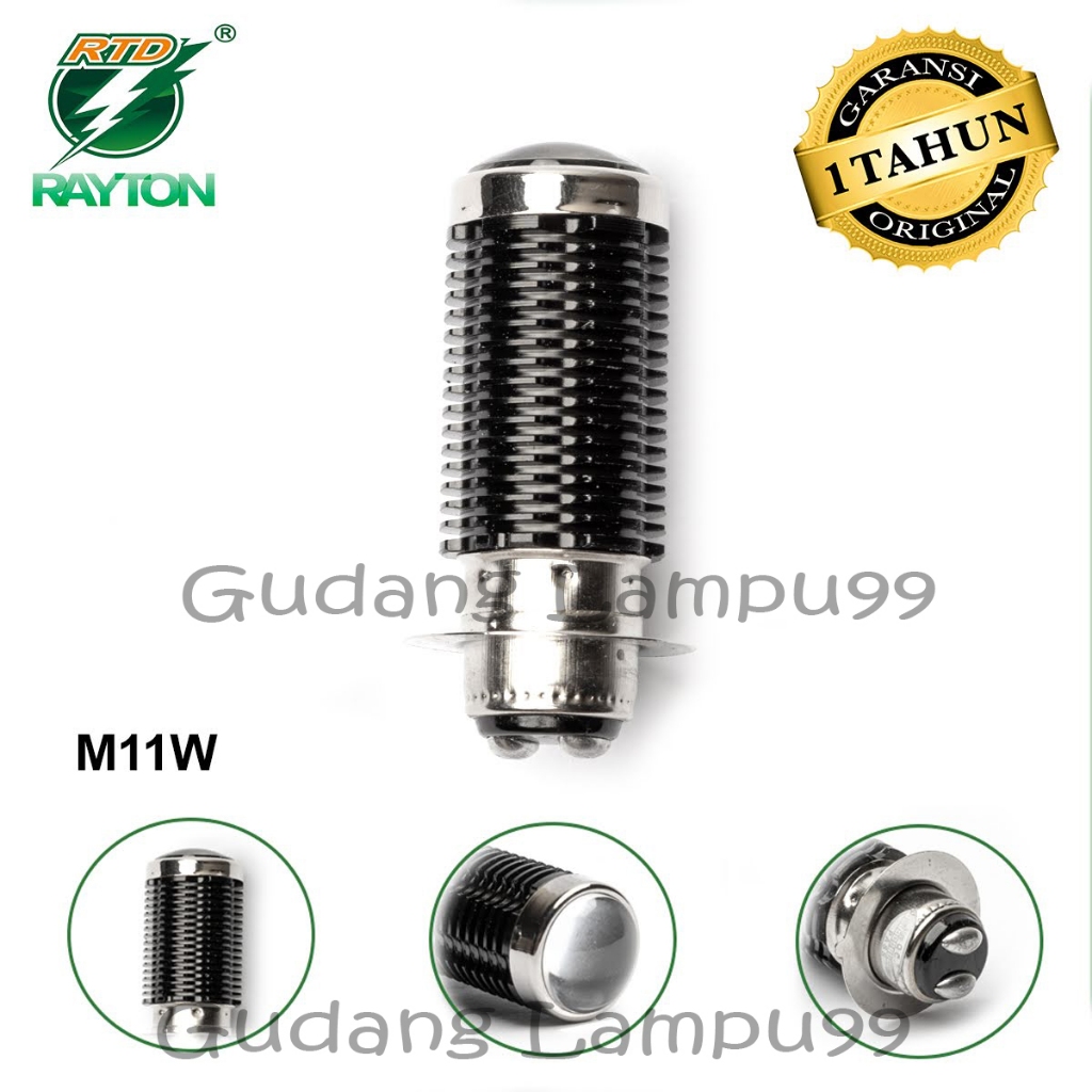 LAMPU LED MOTOR RTD RAYTON M11W LASER SOCKET H6 & H4 ORI