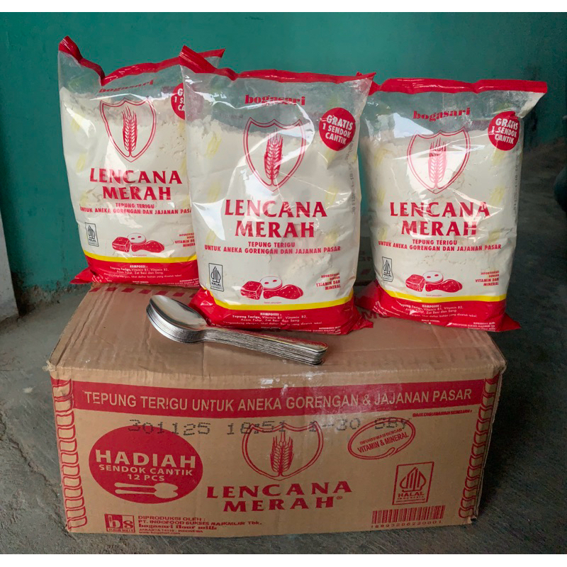 

Tepung bogasari lencana merah 1kg