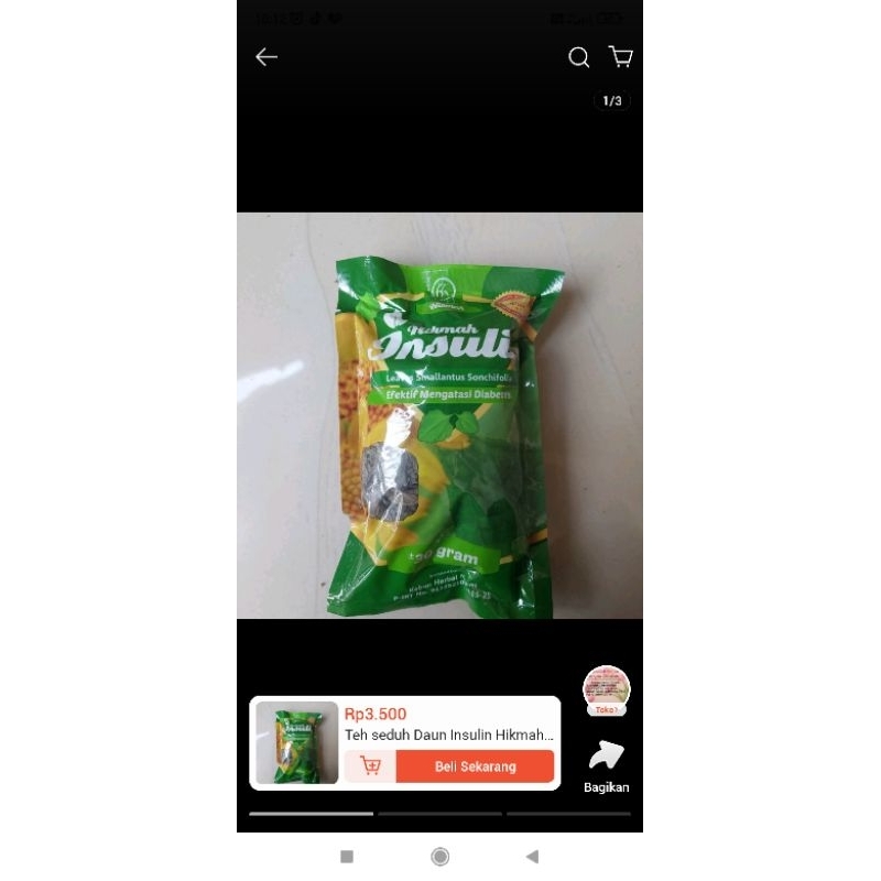 

teh insulin curah 4 pcs