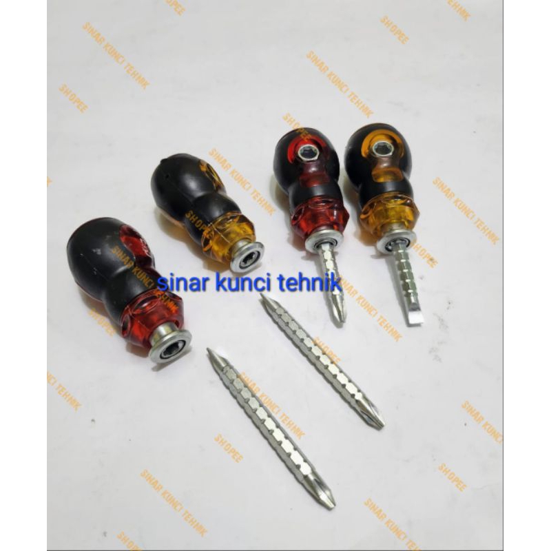 Obeng Cebol Flexible Bolak Balik FREED - Obeng Bolak Balik Mini FREED