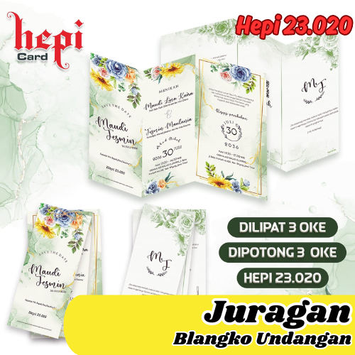 BLANGKO UNDANGAN NIKAH MURAH HEPI 23.020 MAKASSAR JURAGAN BLANGKO UNDANGAN