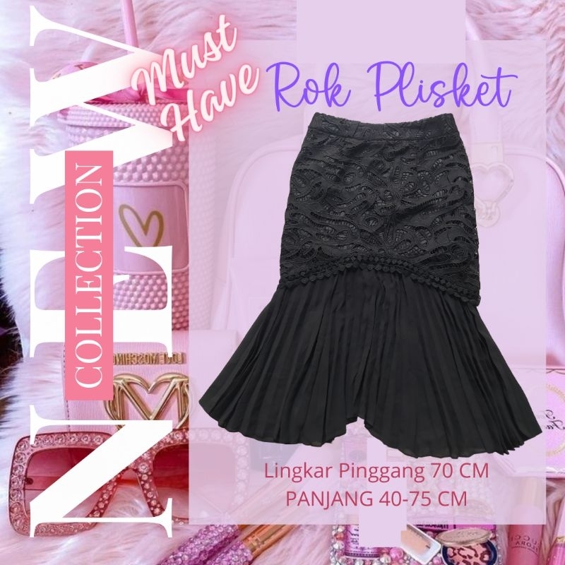 ROK broklat combi plisket sifon