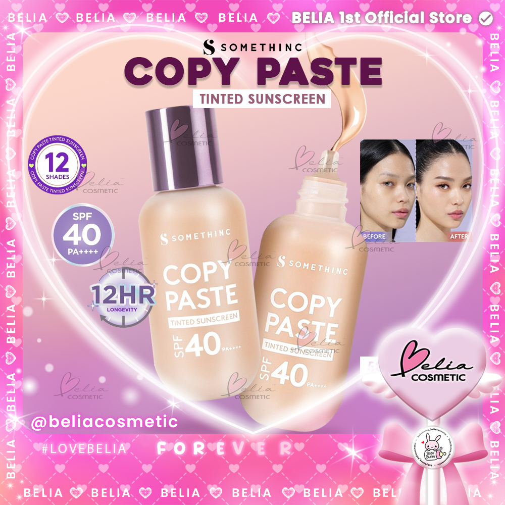 ❤ BELIA ❤ SOMETHINC Copy Paste Tinted Sunscreen SPF 40 PA++++ - Skin Tint | Hybrid Sunscreen | Found