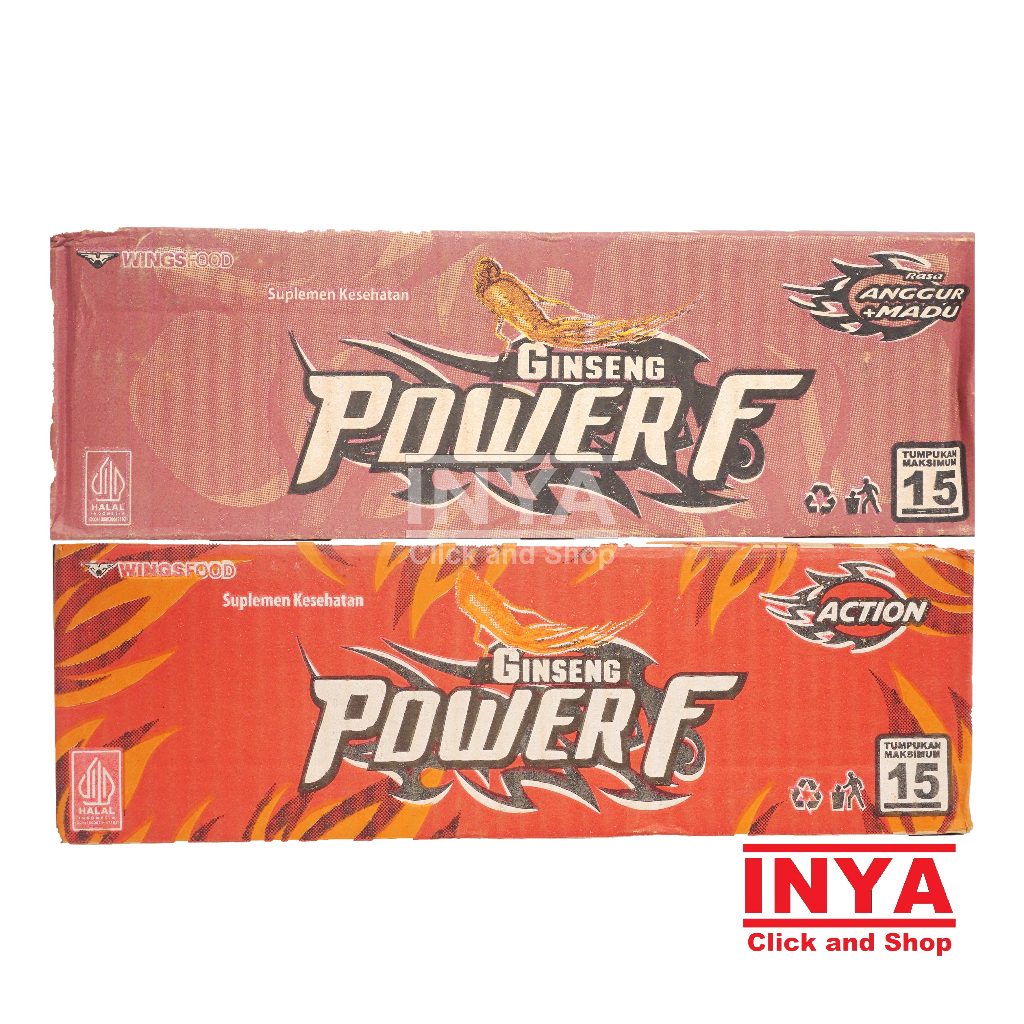 

Ginseng Power-F 24x180ml - Minuman Suplemen - Soft drink