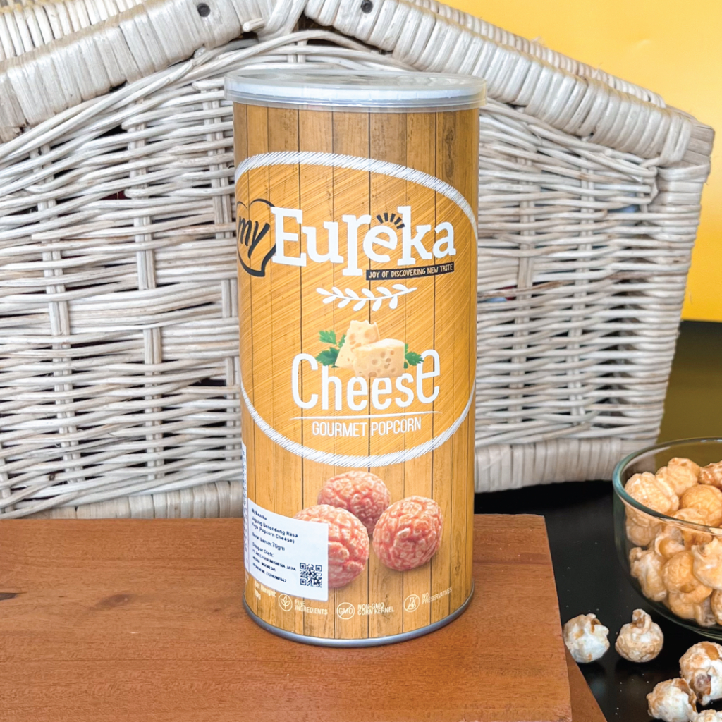 

EUREKA POPCORN CHEESE CAN 90g | SNACK CEMILAN IMPORT RASA KEJU