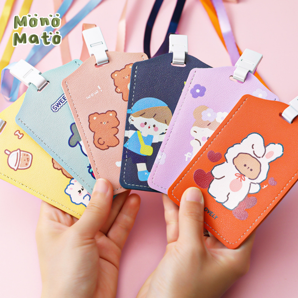 

MONOMATO - CARTOON ID CARD LANYARD SET / CASE GANTUNGAN HOLDER NAME TAG KARTUN LUCU MULTIFUNGSI KARTU MRT BUSWAY KARTU AKSES