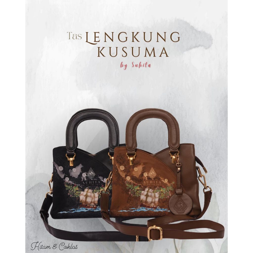 Tas Handbag lengkung Kusuma by Suhita