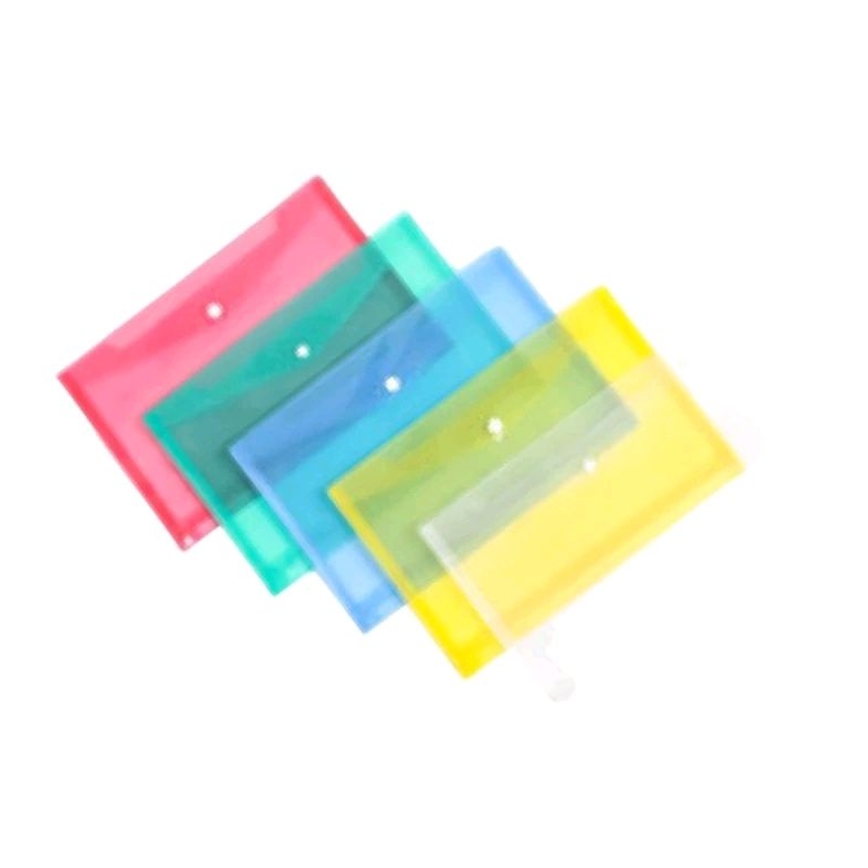 

[ 12 pcs] map plastik transparan bening tali kancing FOLIO (12 pcs)