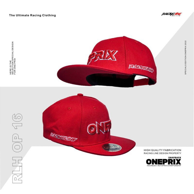 Topi Snapback Oneprix Racing Line RLH OP 16