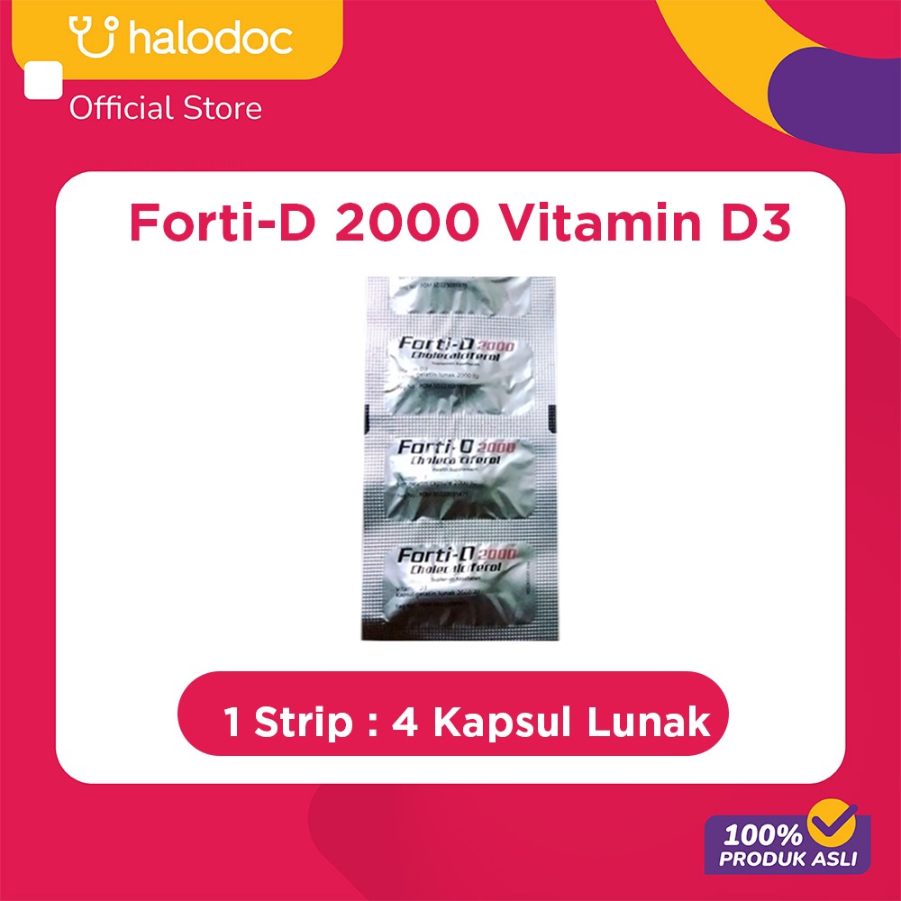Forti-D 2000 Vitamin D3 4 Kapsul Lunak