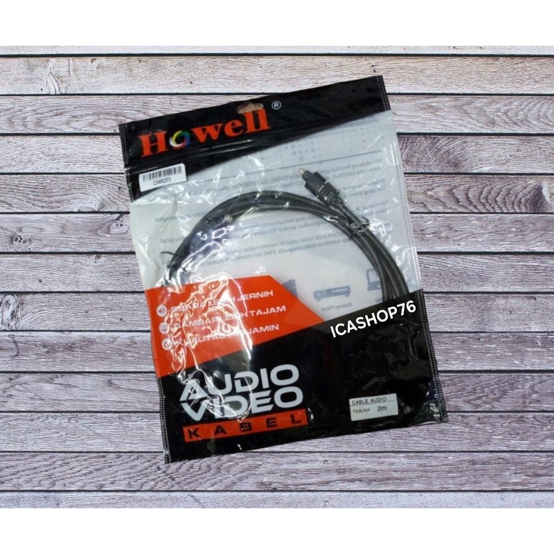 KABEL SPDIF AUDIO TOSLINK Optical audio digital 2M - Howell