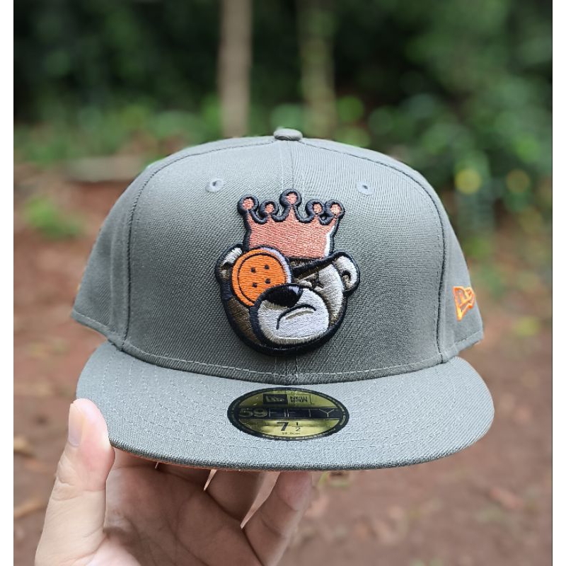 Topi New Era 59Fifty Size 7 1/2 NEW Justfitted Berlin Bear Head In-Store Exclusive 6.0 Green