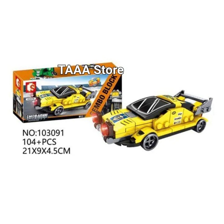 lego sembo block car ferari