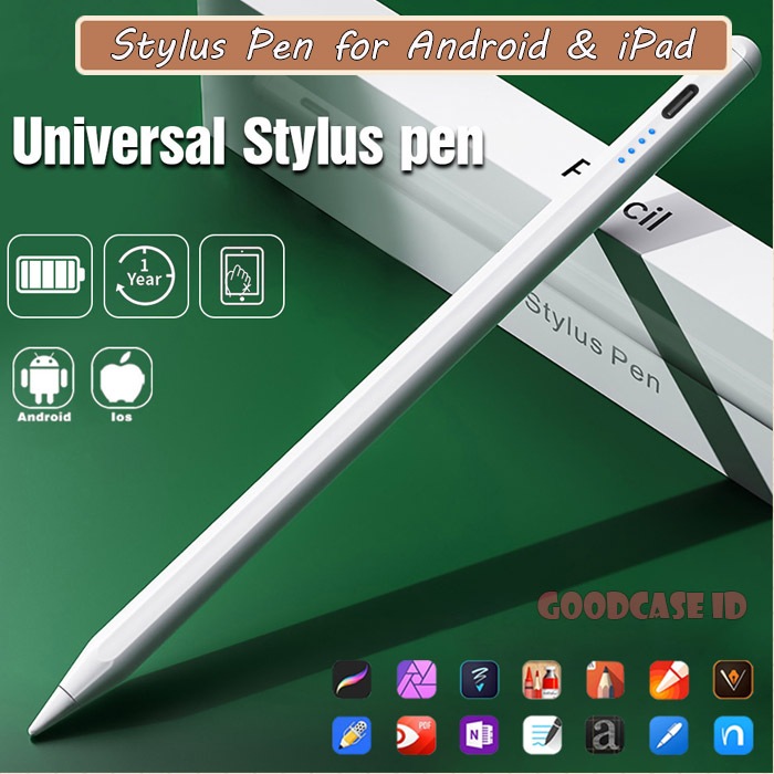 Styus Pen Samsung Tab A9 A9 Plus A8 A7 A6 S4 S5e Universal Rechargeable Stylus Pencil for Tab iPad A