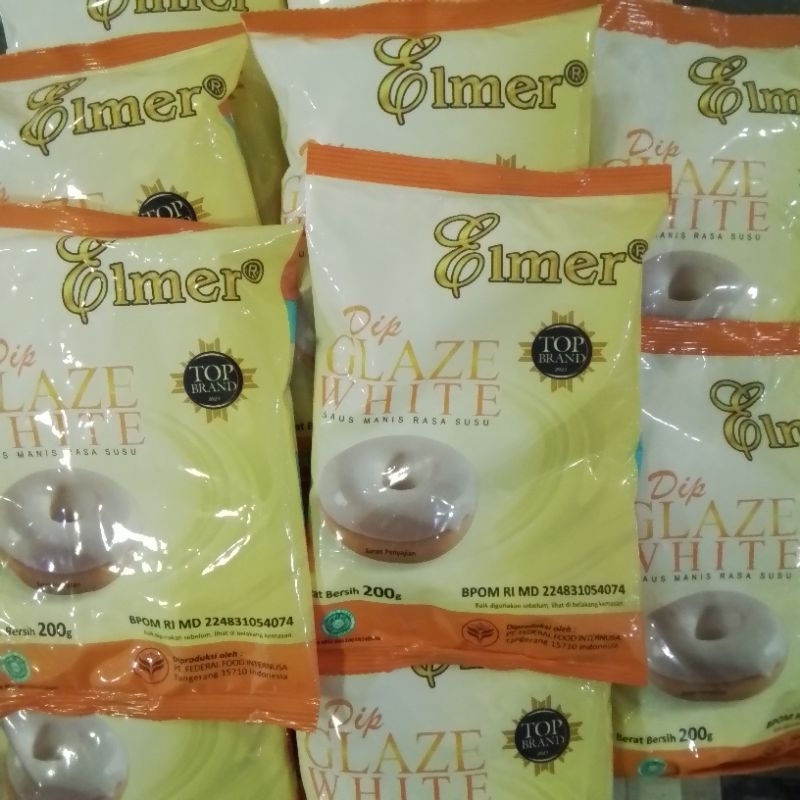 

Elmer Dip Glaze Selai White Susu 200g