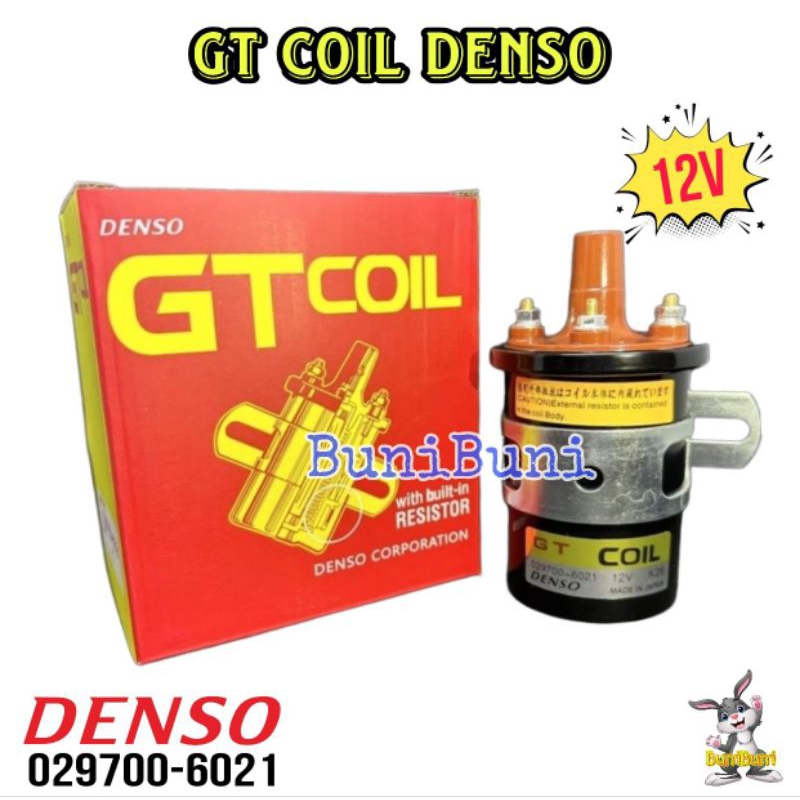 KOIL MOBIL DENSO / GT Coil DENSO 12V Kaki 3 Universal Untuk Mobil Kijang / Carry / Futura / Katana