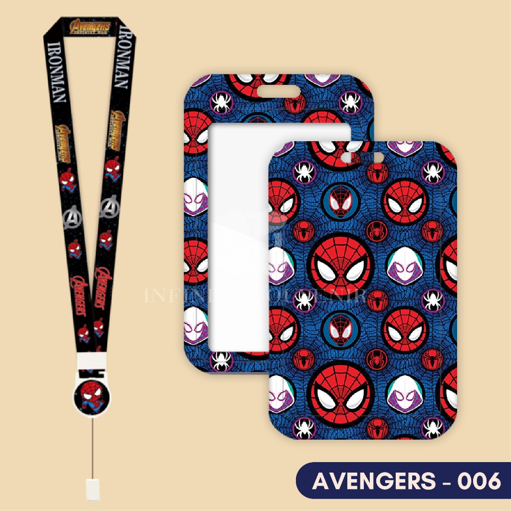 

HenJO (N017) ID Card Holder Tali Yoyo Avengers / Nametag Yoyo Marvel / Card Holder Yoyo / Spiderman