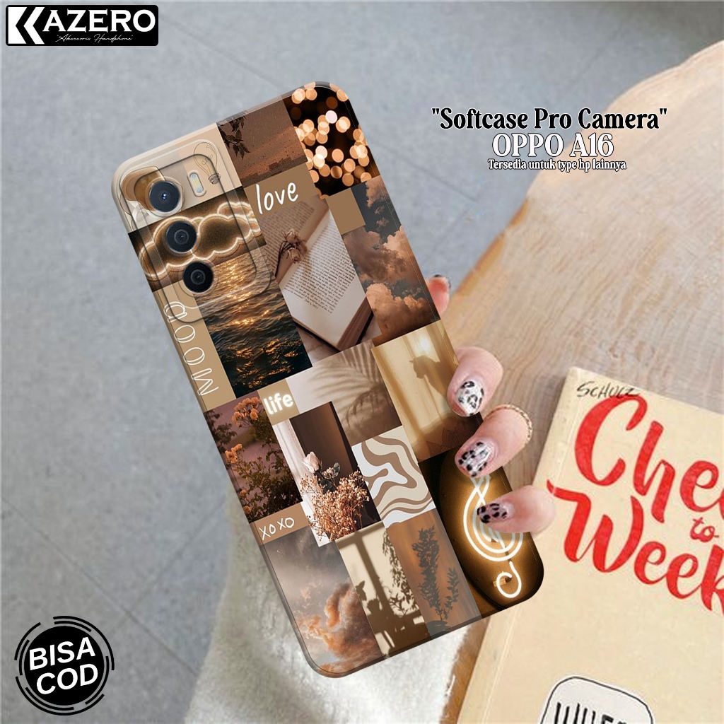 Softcase Hp OPPO A16 Terbaru Fashion Case Aesthetic Case OPPO A16 Silikon Pro Camera Casing OPPO A16
