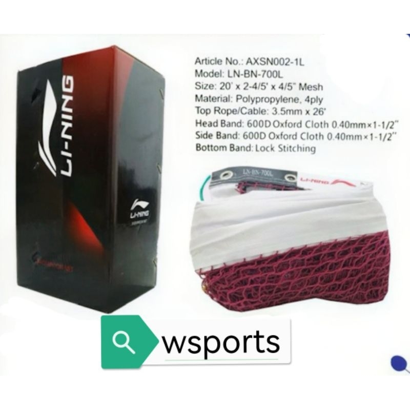 Net Badminton LiNing BN 700 L 700L Original